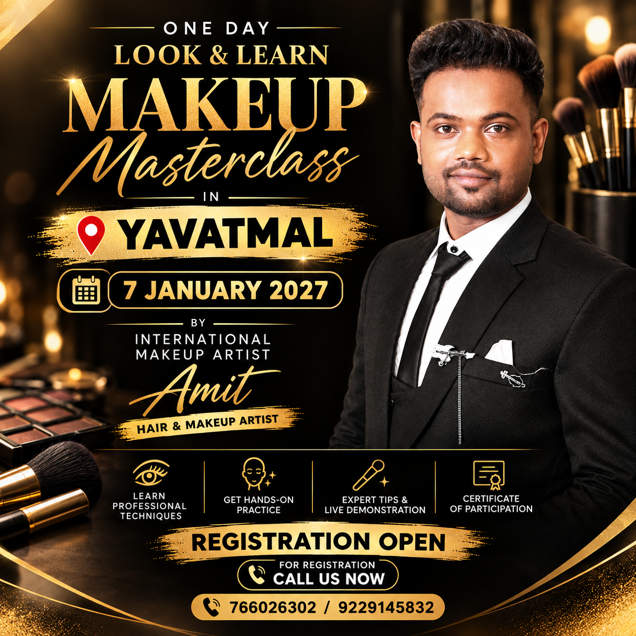 Yavatmal-Amit hair and makeup masterclass
